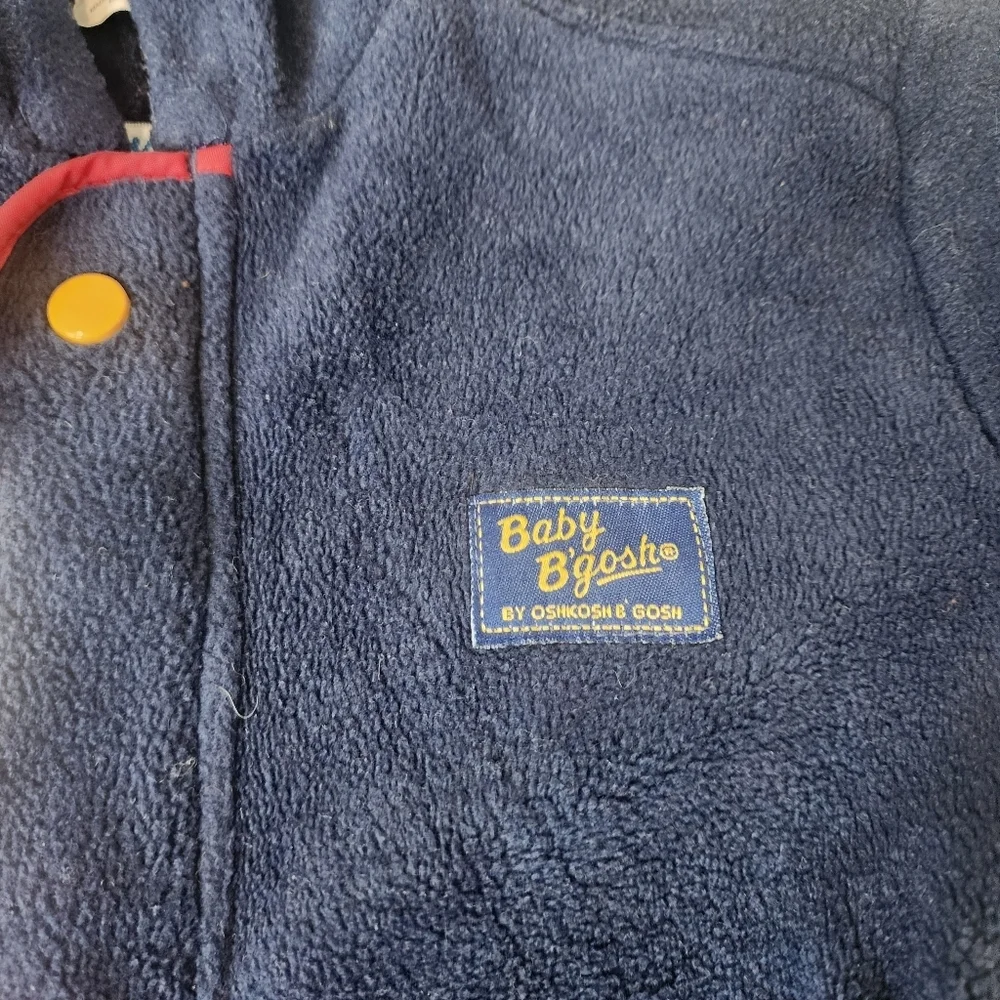 Oshkosh Bgosh Fleece Snow Suit With Gloves Size 18 Months